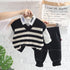 Spring and autumn boys casual sweater waistcoat set of three